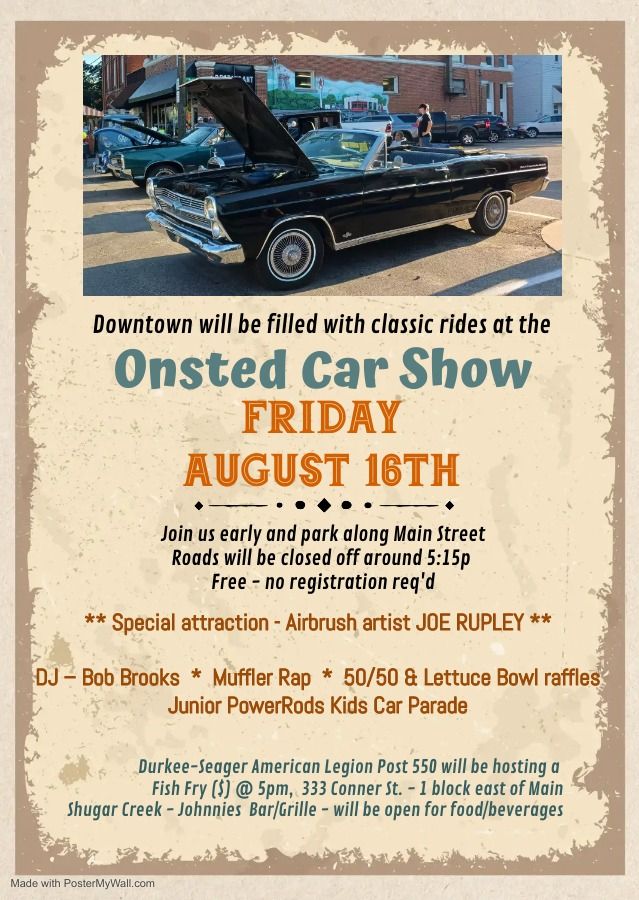Onsted Classic Car Show