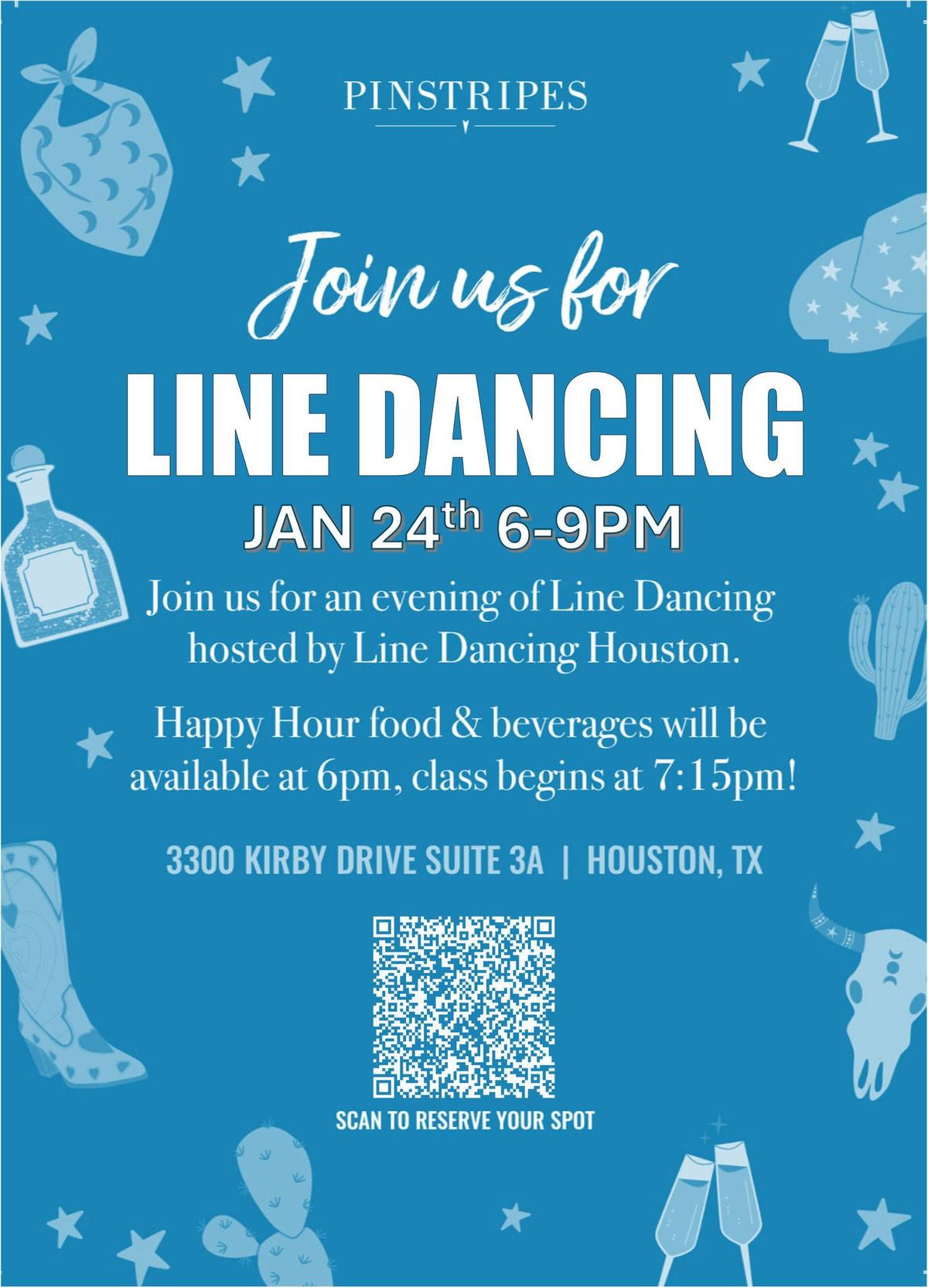 LINE AND LANES (Line Dancing Night at Pinstripes)