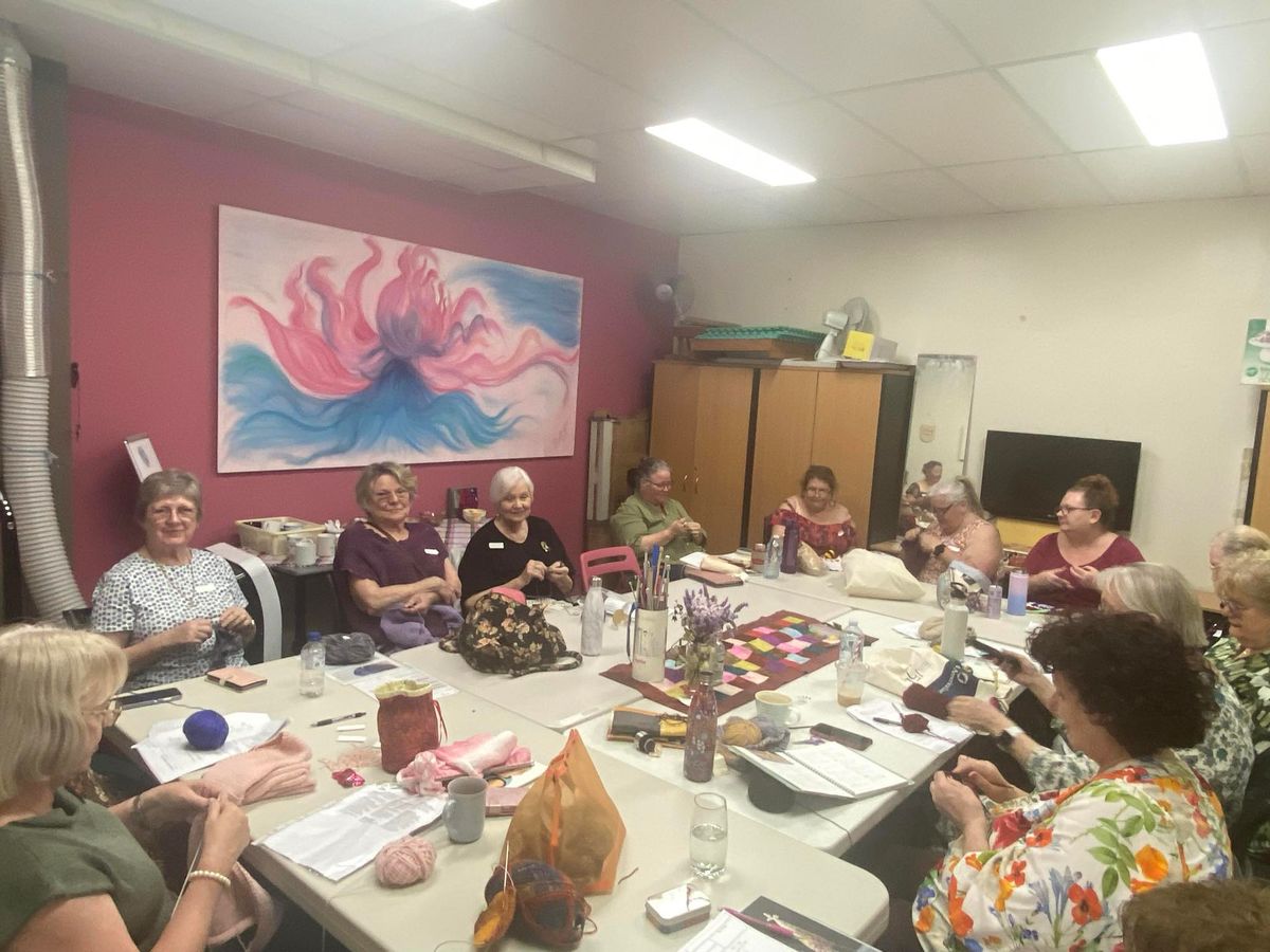 Saturday Social Sit & Knit-Full house, maximum reached 