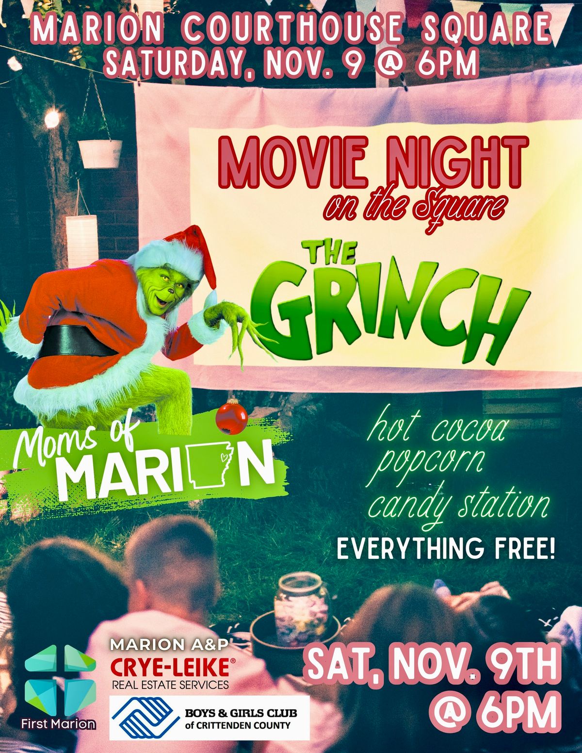 Marion Movie Night on the Square - GRINCH! 2024