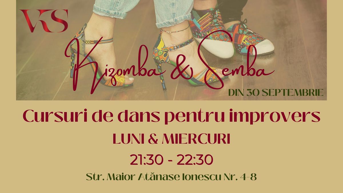 Cursuri de dans pentru improvers| Kizomba & Semba