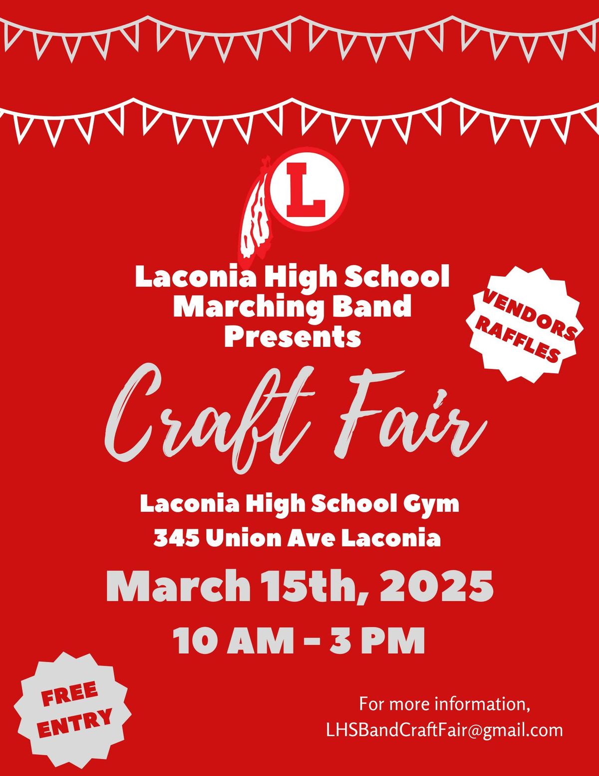 Laconia High School Marching Band Craft Fair