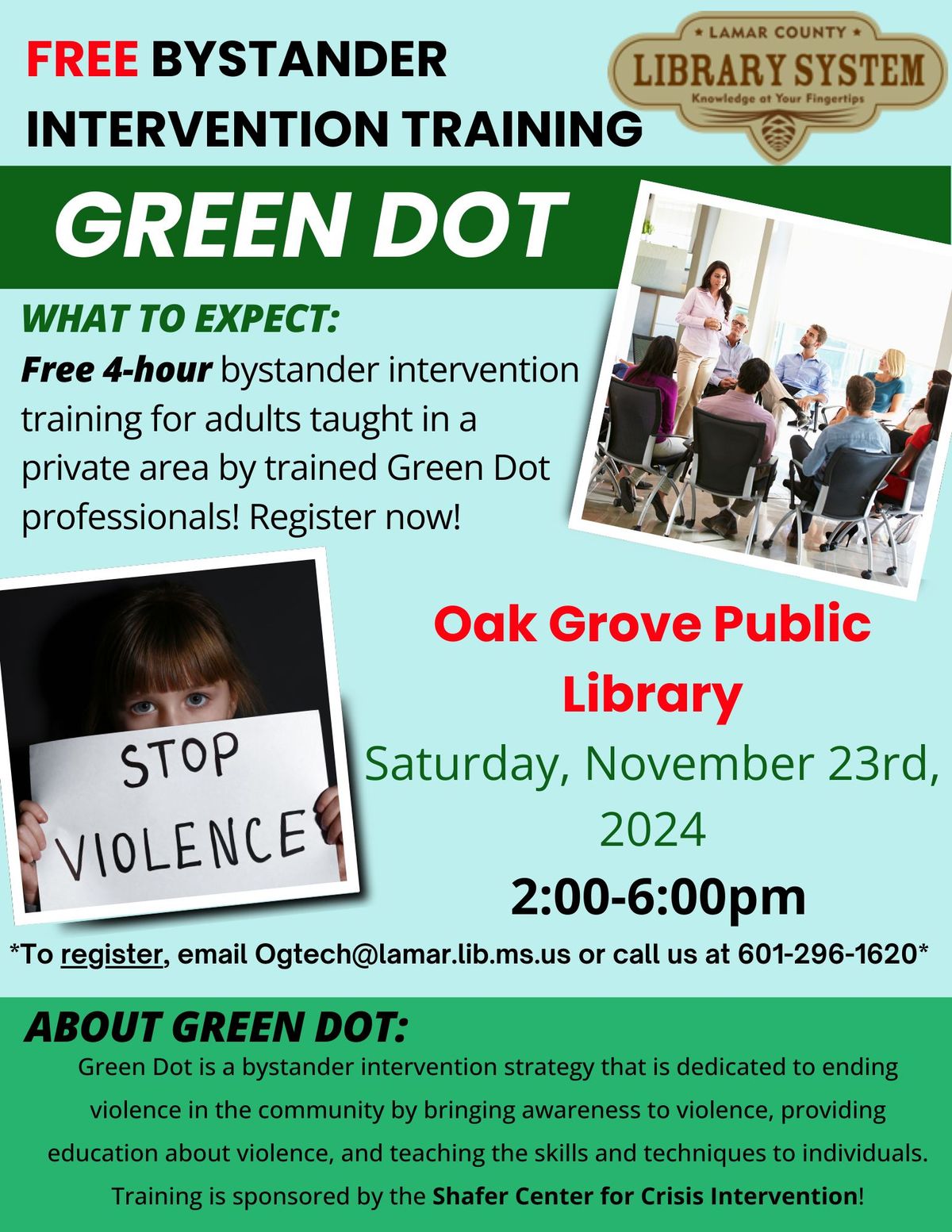 Green Dot Bystander Intervention Training