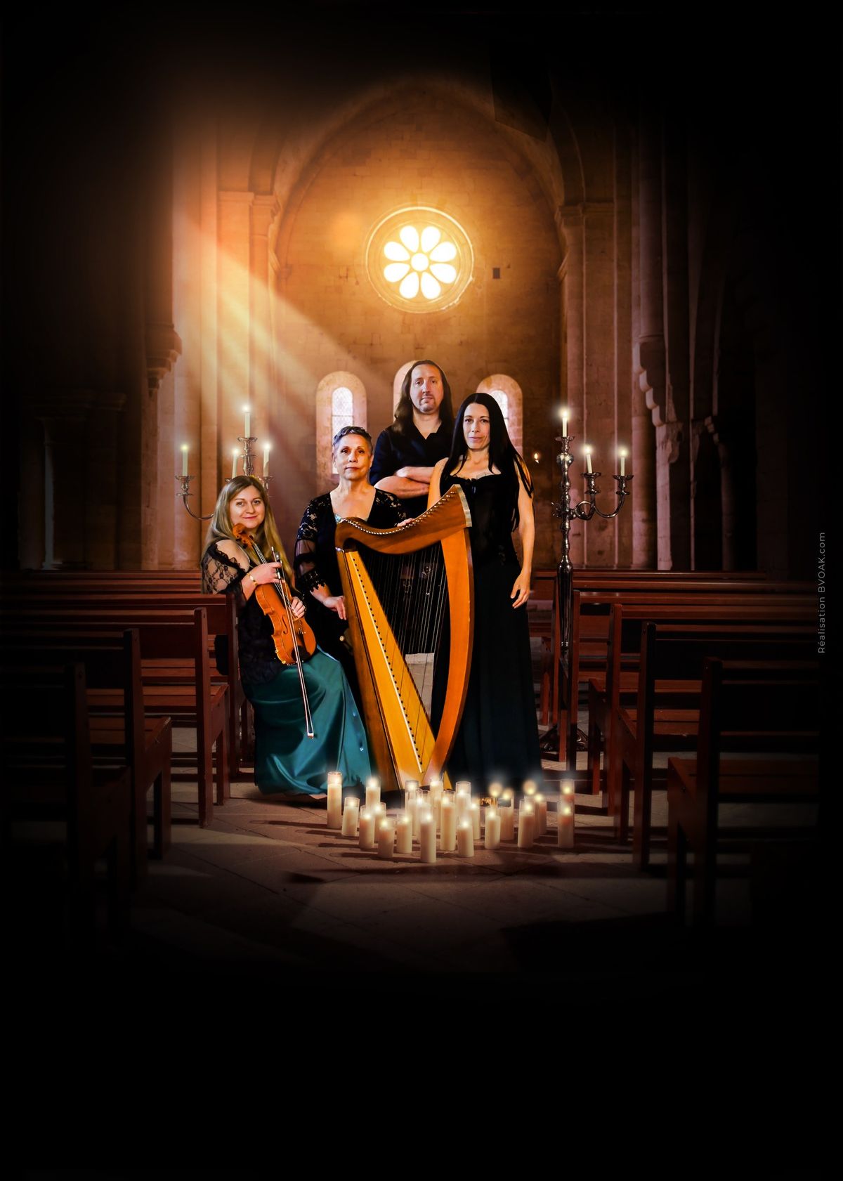 CELTIC LIGHT - Concert de musique celtique \u00e9clair\u00e9 \u00e0 la lueur des bougies