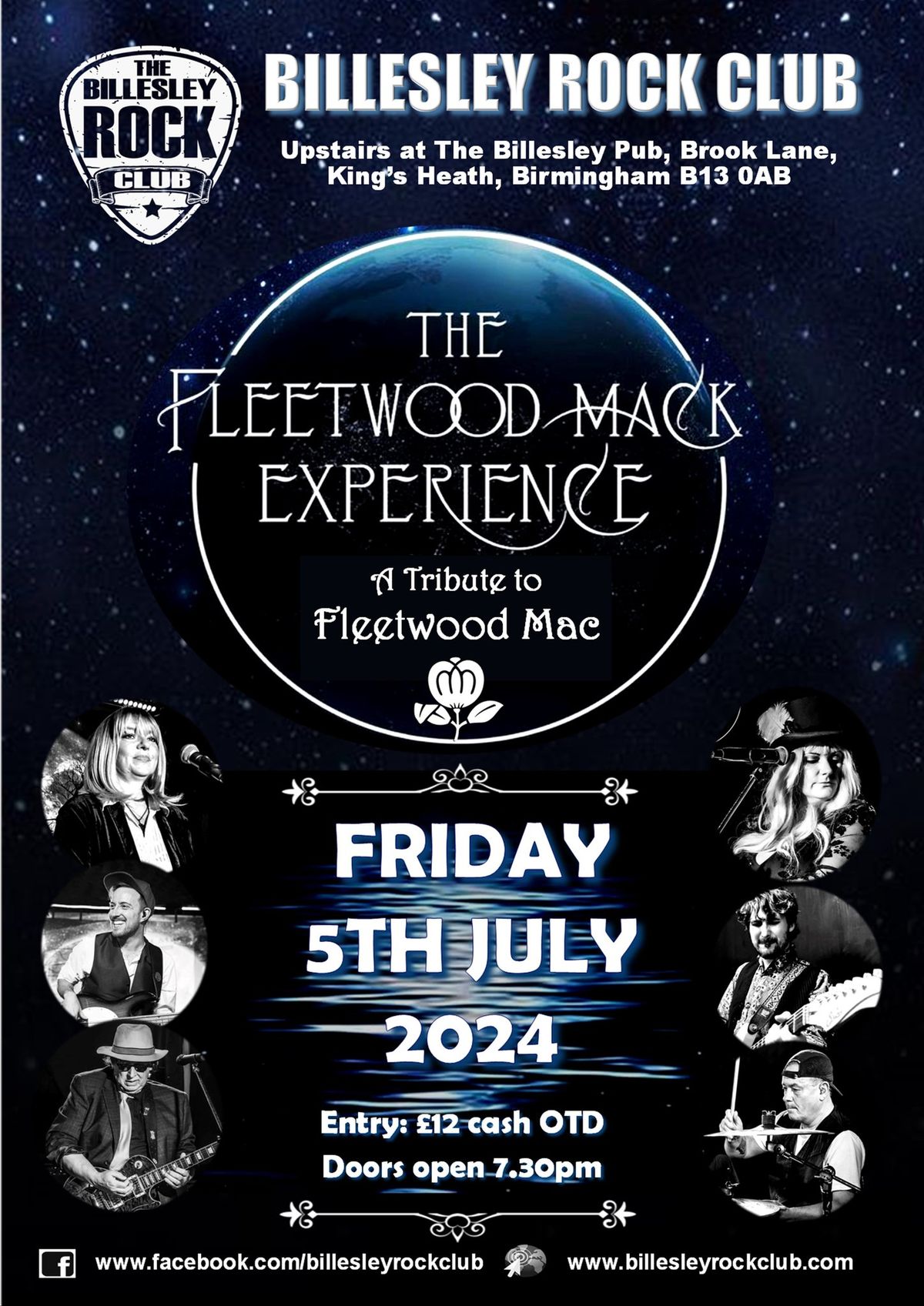 The Fleetwood Mack Experience - Live at Billesley Rock Club - \u00a312 OTD