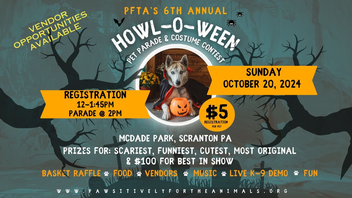 PFTA'S 6th Annual HOWL-O-WEEN Pet Parade