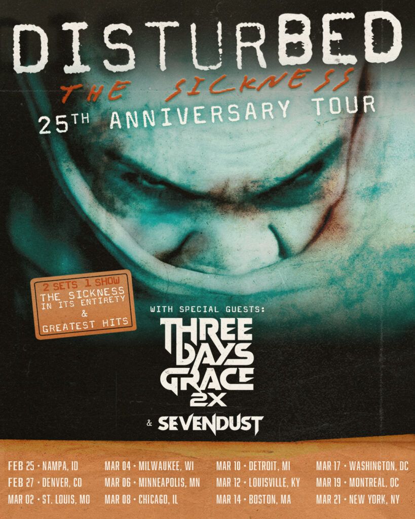 Disturbed  Three Days Grace & Sevendust