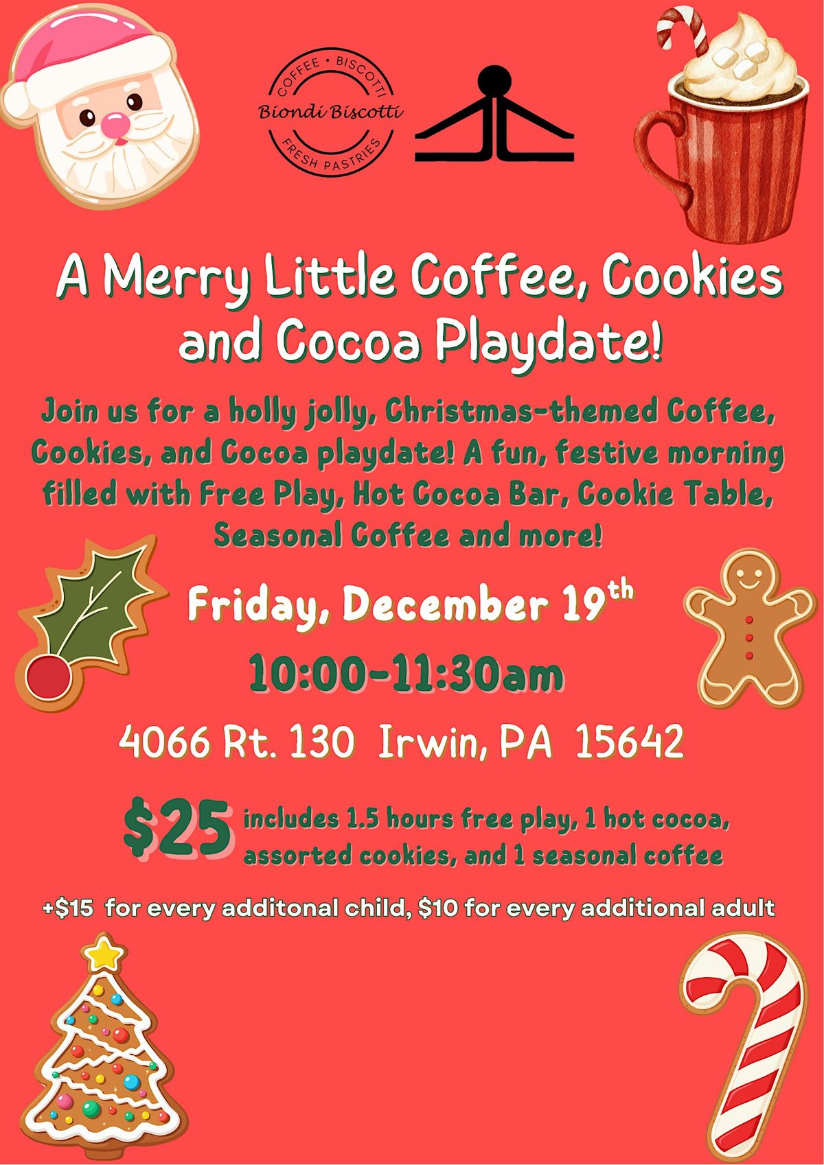 A Very Merry Coffee, Cookie and Cocoa Playdate!
