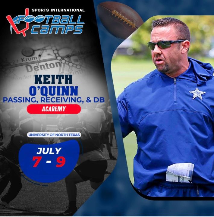 Keith O\u2019Quinn Passing\/Receiving\/DB Academy in Denton, TX