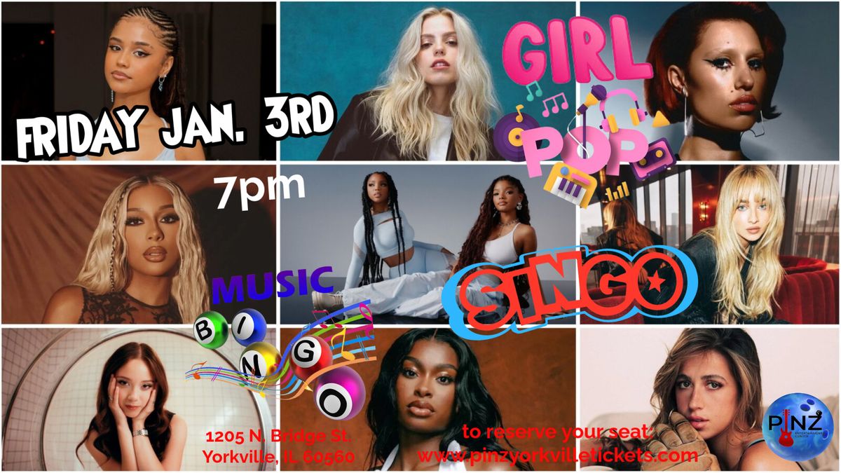 GIRL POP MUSIC BINGO \/ Singo Night at Pinz