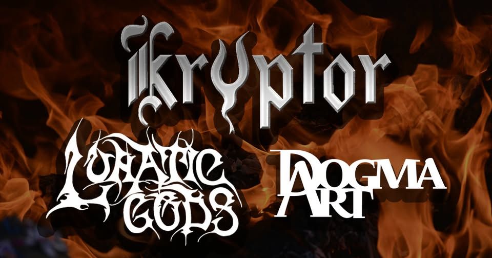 KRYPTOR \/ LUNATIC GODS \/ DOGMA ART : 30-33 \u010cESKOSLOVENSK\u00c9 HAPPY METL(BIRTH)DAY TOUR 2024\/2025