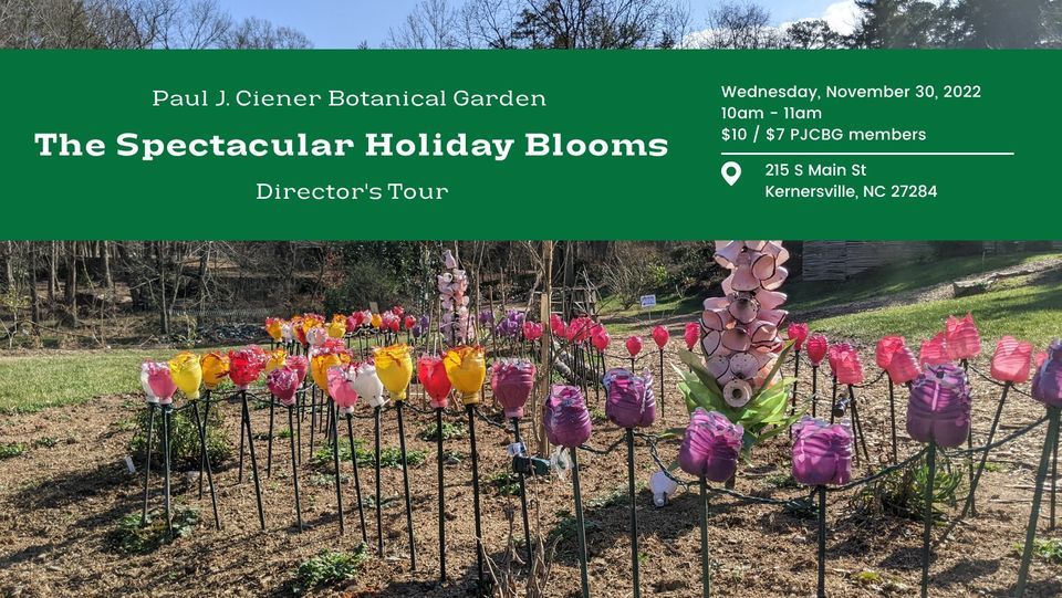 Directors Tour The Spectacular Holiday Blooms, Paul J. Ciener