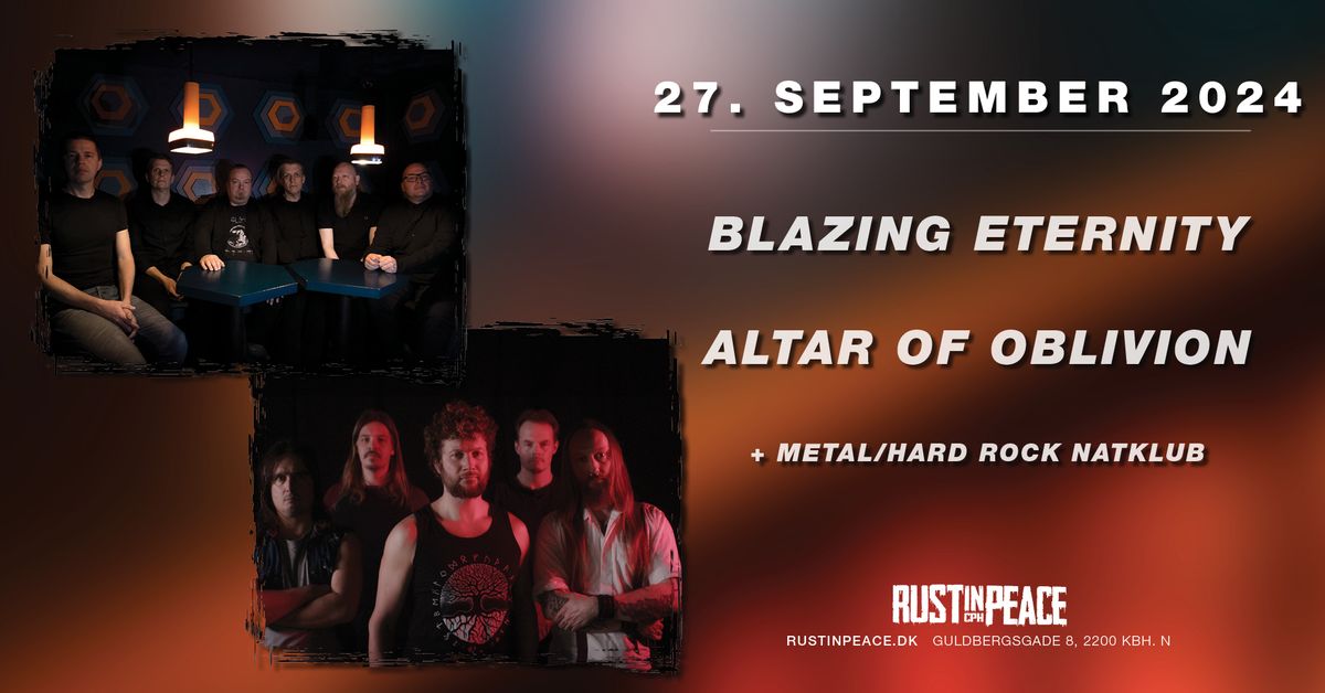 BLAZING ETERNITY + Special guest: ALTAR OF OBLIVION