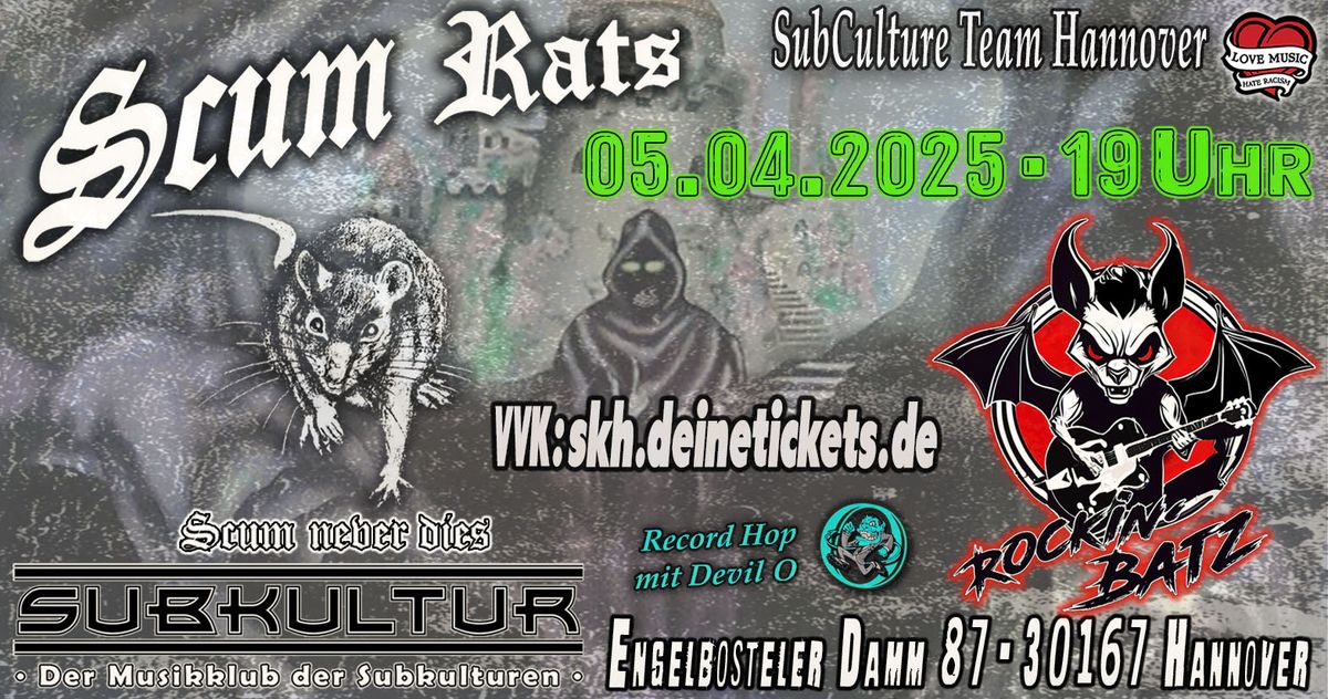 Scum Rats & Rockin' Batz + Devil O