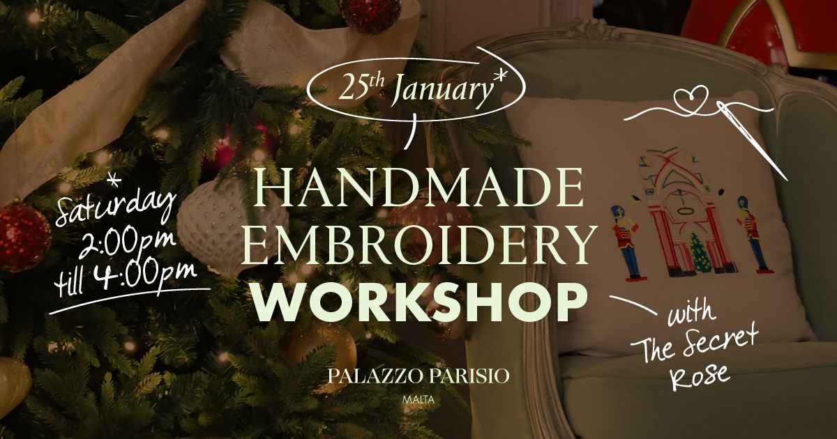  Embroidery Workshop with The Secret Rose