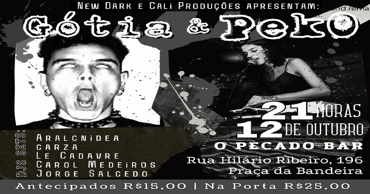 New Dark & Cali Prod Apresentam: G\u00d3TIA & PEK0. 