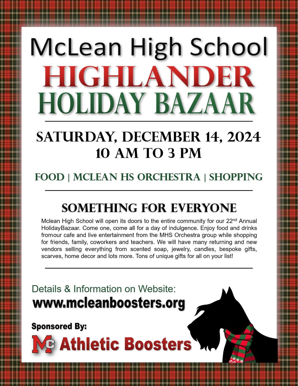 McLean High School 22nd Annual Holiday Bazaar