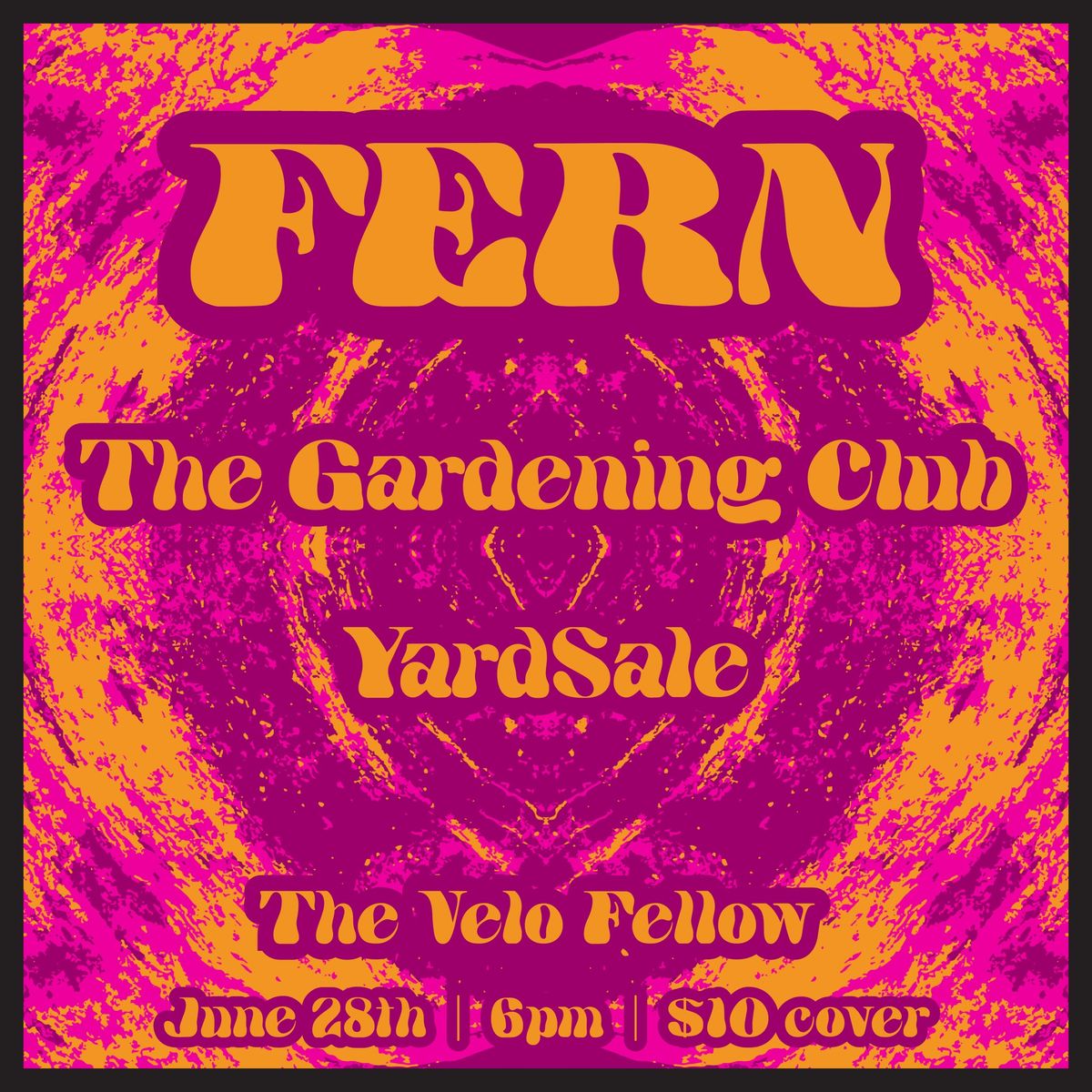 Fern, Gardening Club, and Yard Sale @ The Velo Fellow