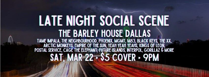 late night social scene at the barley house dallas