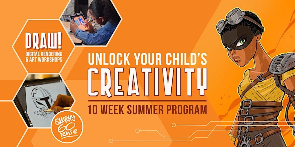 DRAW! 10-Week Digital Art Summer Courses for Kids 7 and above