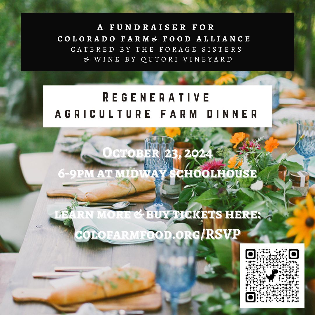 Regenerative Agriculture Farm Dinner