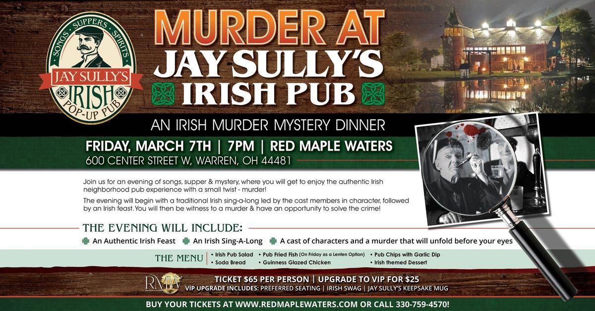 Jay Sully's Irish Pop-up Pub!