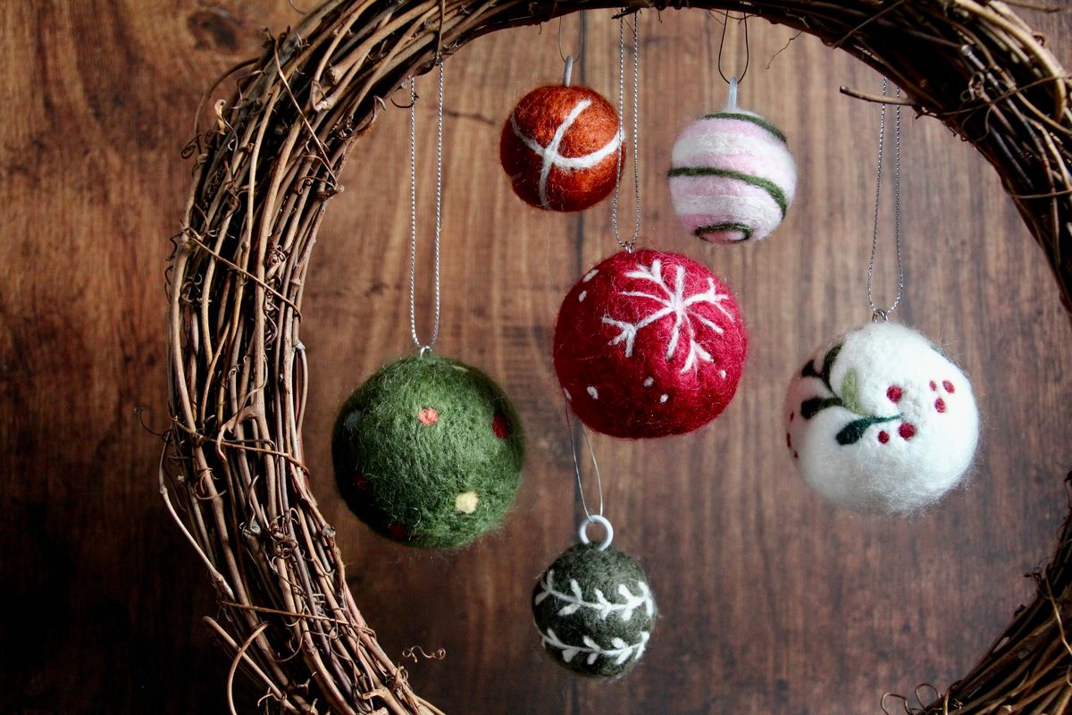 Needle Felt Baubles