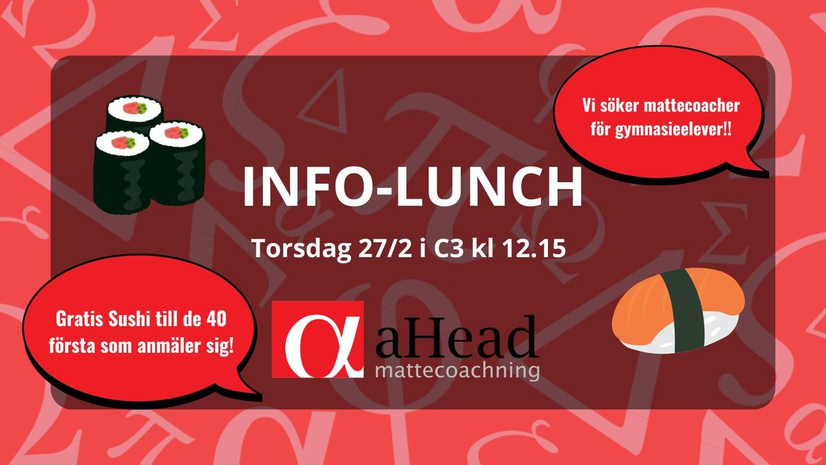 aHead Info-lunch 27\/2