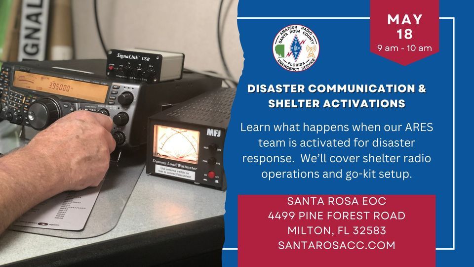 Disaster Communications & Shelter Activation Training