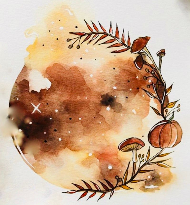 Abstract Fall Watercolor and Ink Class with Tia on Wednesday September 25 from 6-8pm