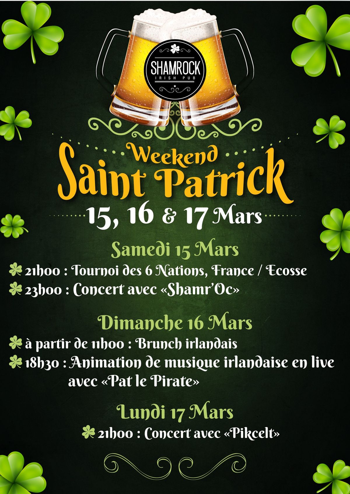 Week-end St Patrick