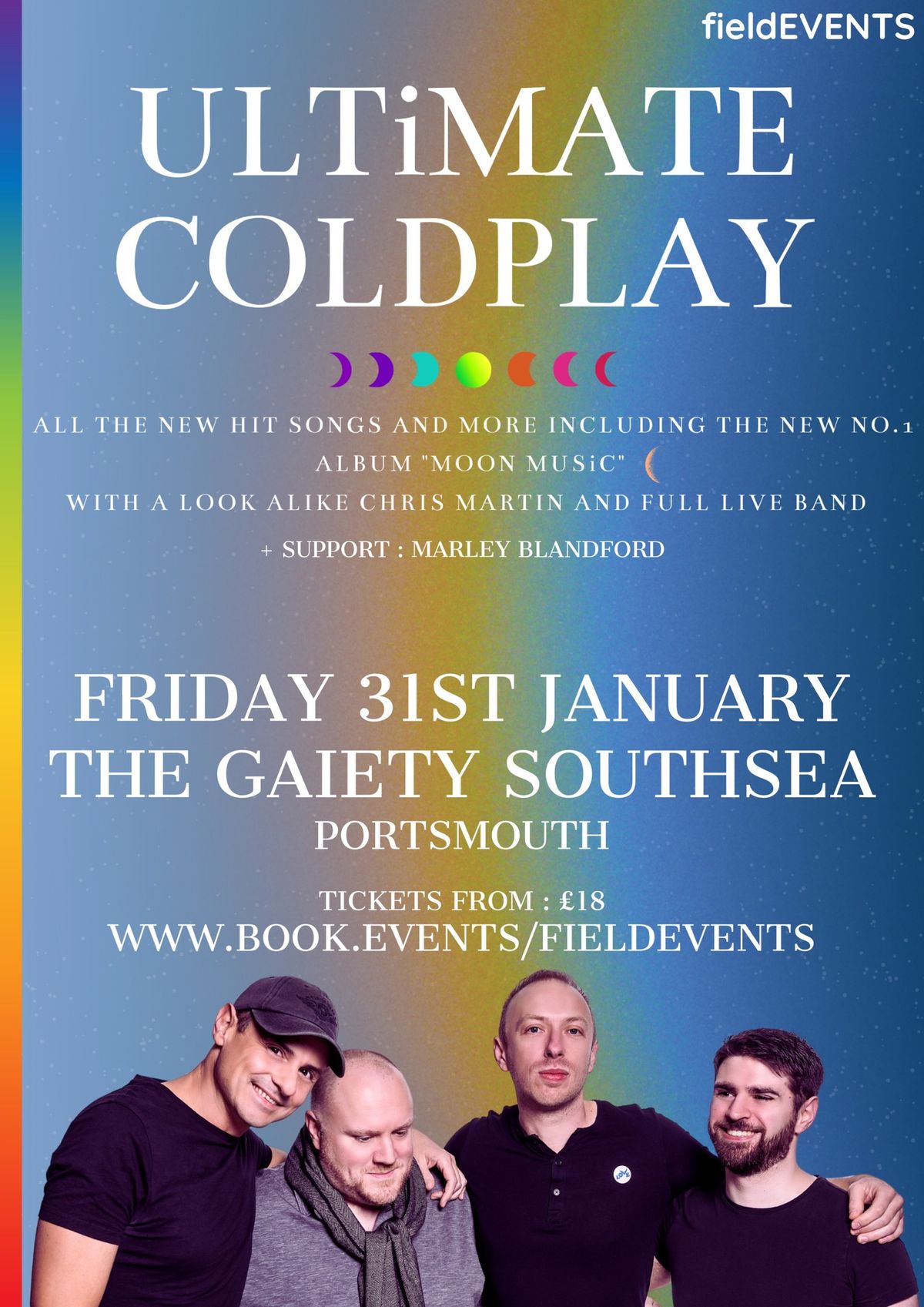 Ultimate Coldplay Live at The Gaiety Southsea, Portsmouth