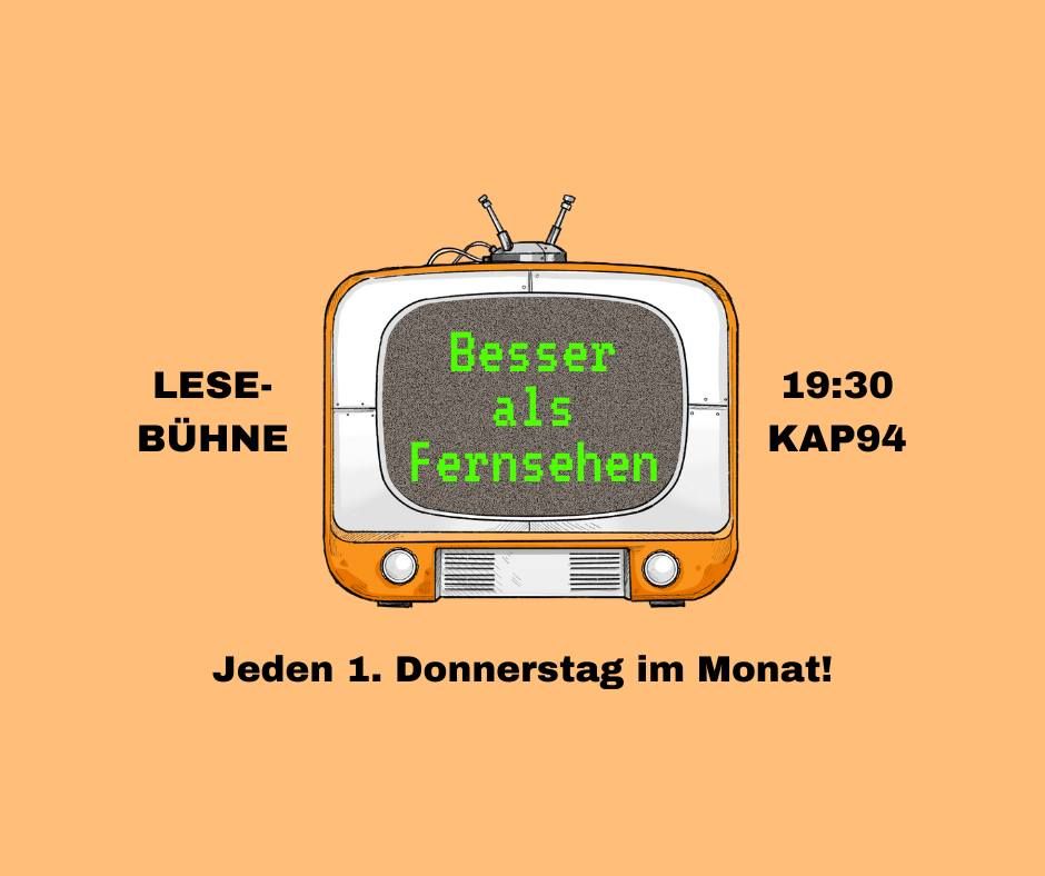 Leseb\u00fchne "Besser als Fernsehen" Jahresauftakt