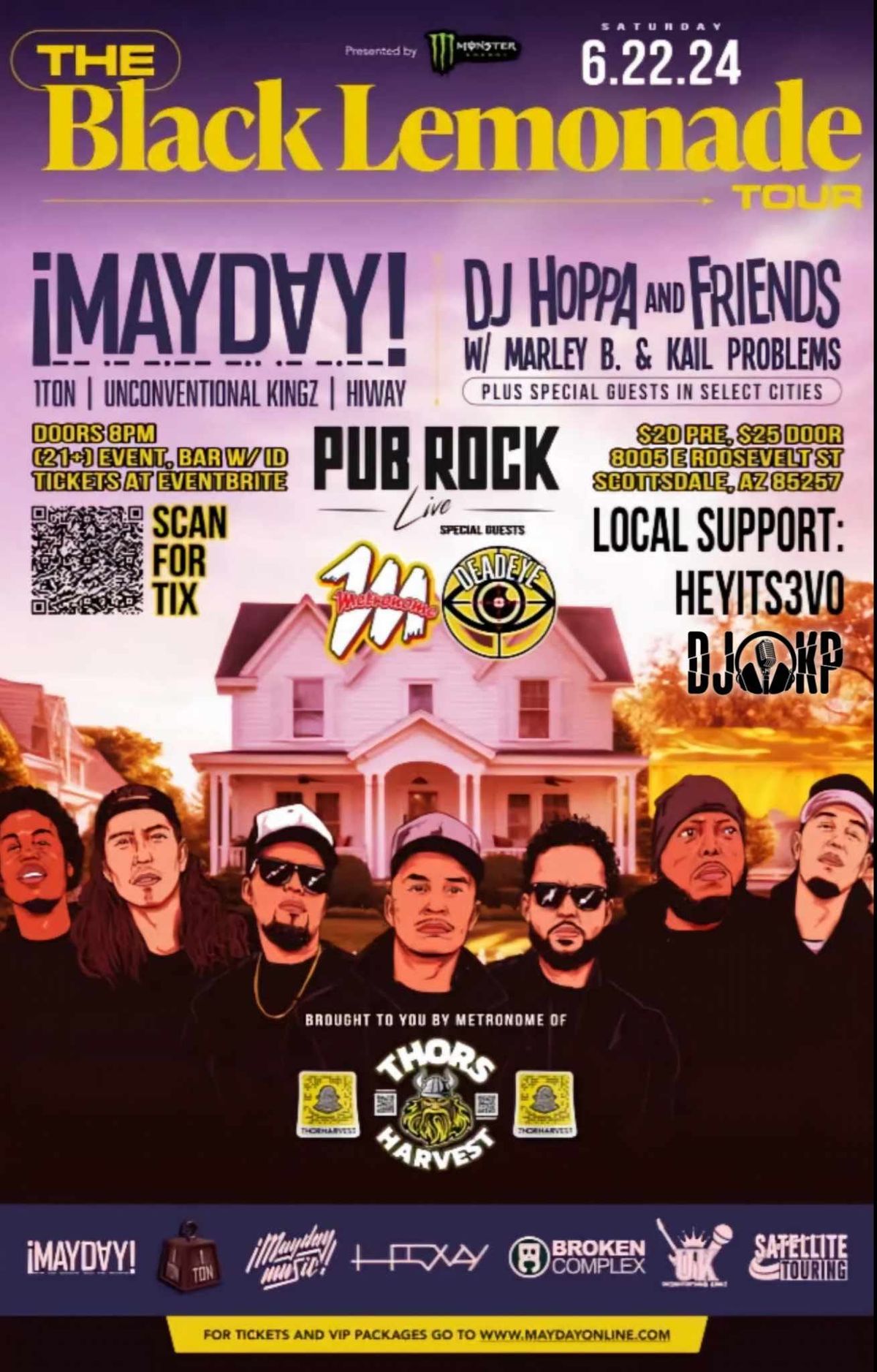 Thors Harvest Presents: \u00a1MAYDAY! & DJ Hoppa w\/ 1ton, Unconventional Kingz, Metronome & Deadeye