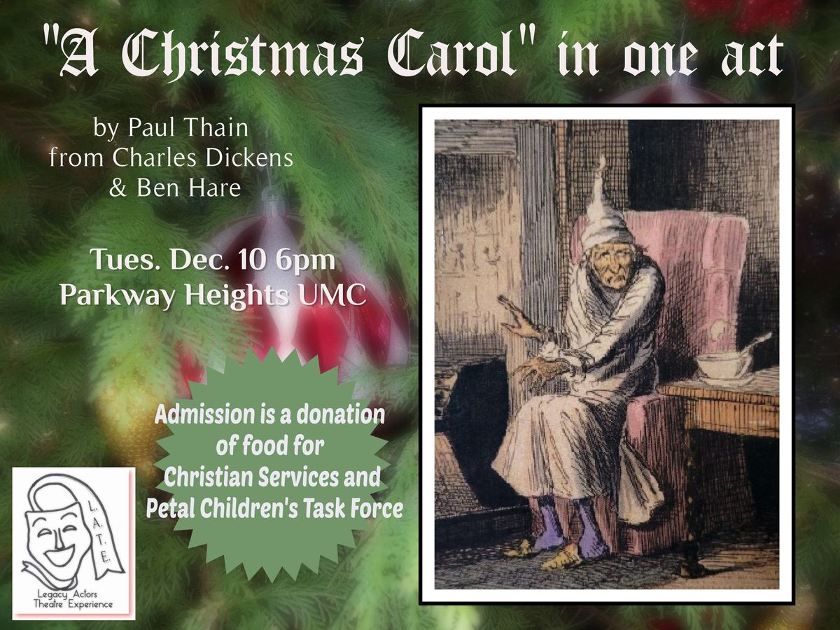 "A Christmas Carol" benefit for Christian Services & Petal Children's Task Force!