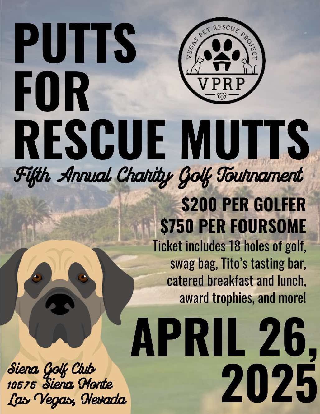 VPRP 5th Annual Putts for Rescue Mutts Charity Golf Tournament \u26f3\ufe0f\ud83d\udc3e