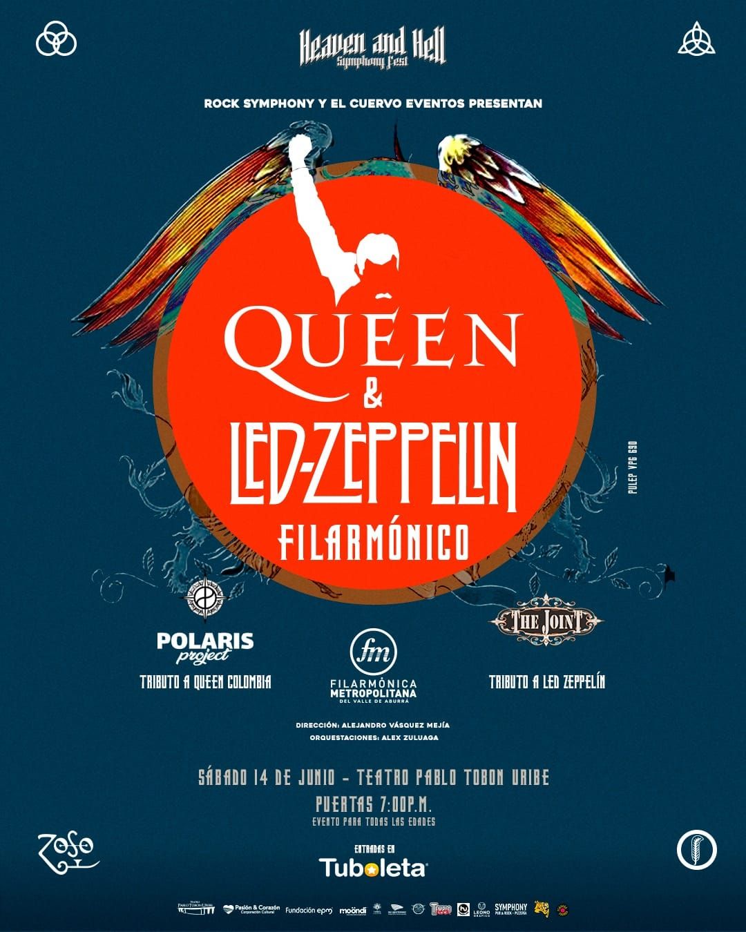 QUEEN & LED ZEPPELIN FILARM\u00d3NICO 