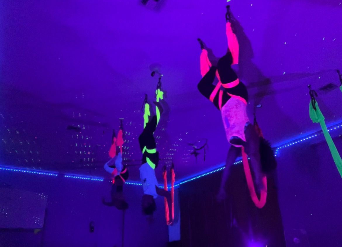 Blacklight Aerial Silks 