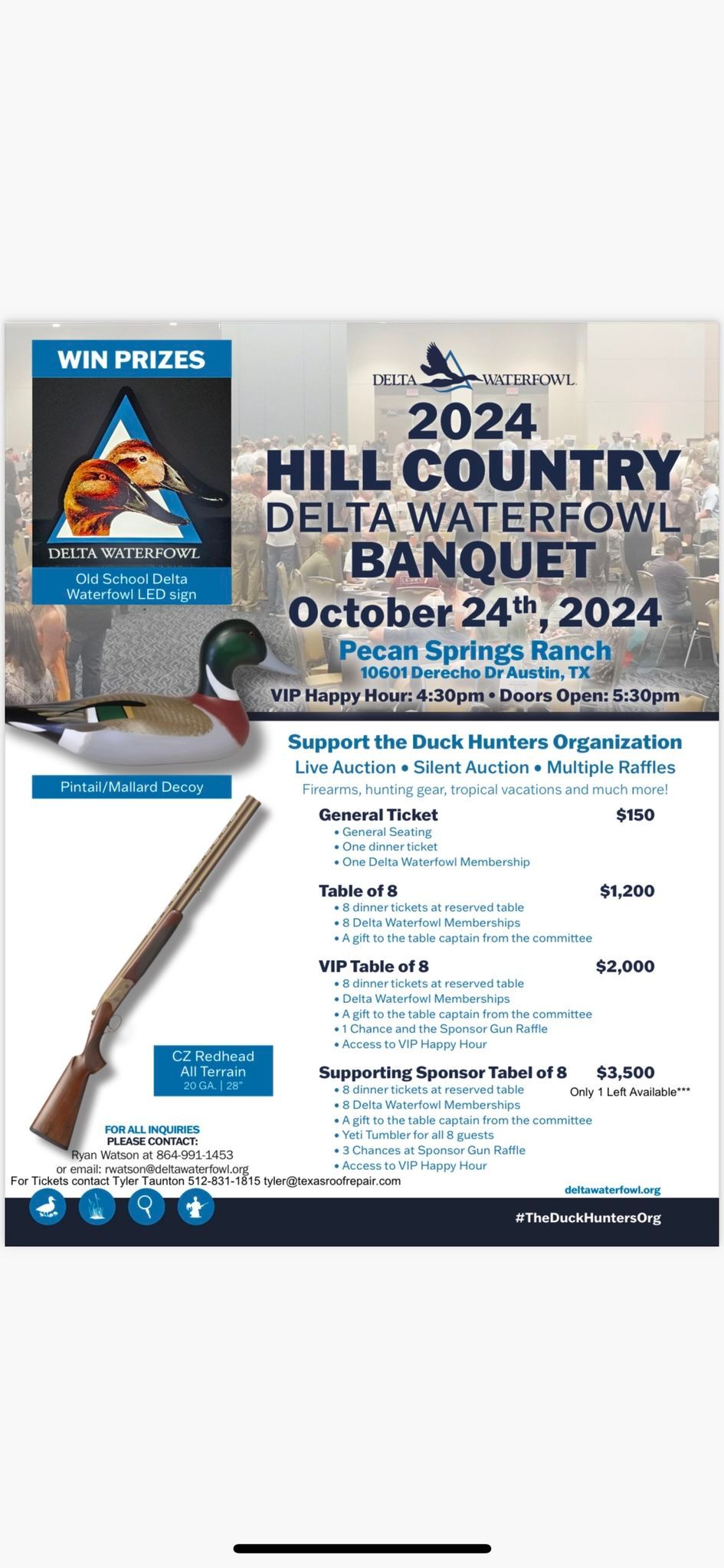 2024 Hill Country Delta Waterfowl Banquet