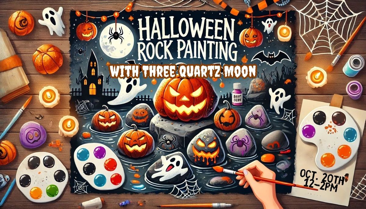 Halloween Rock Painting @ Dang Good On Main