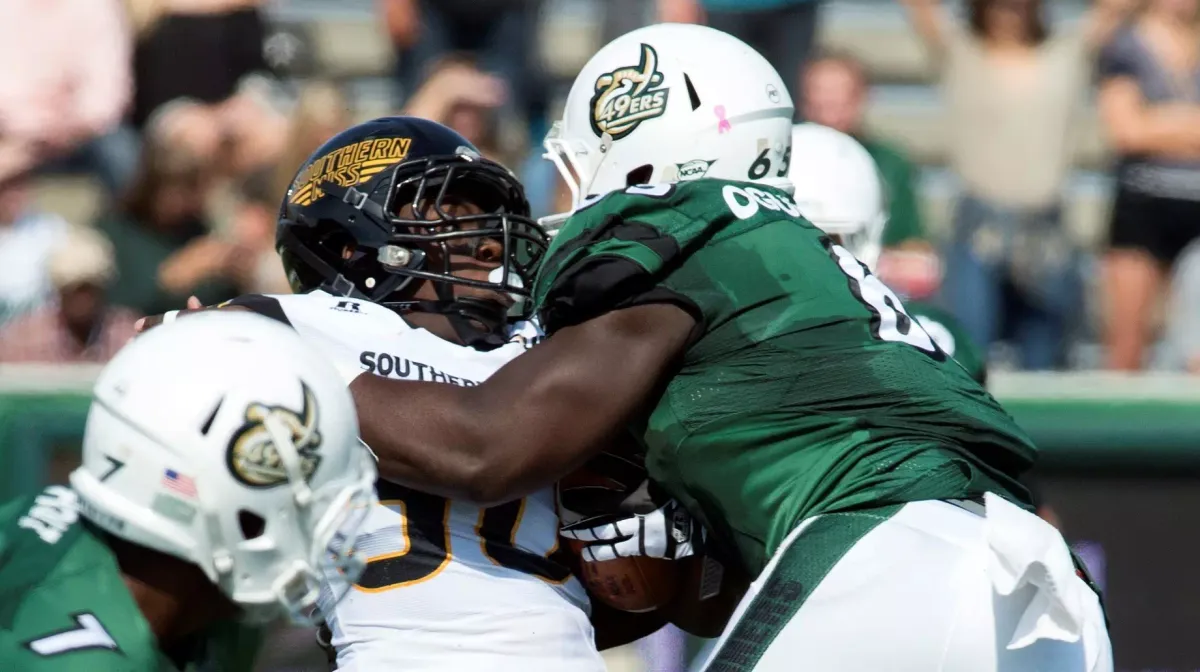 Parking Monmouth Hawks at Charlotte 49ers Football