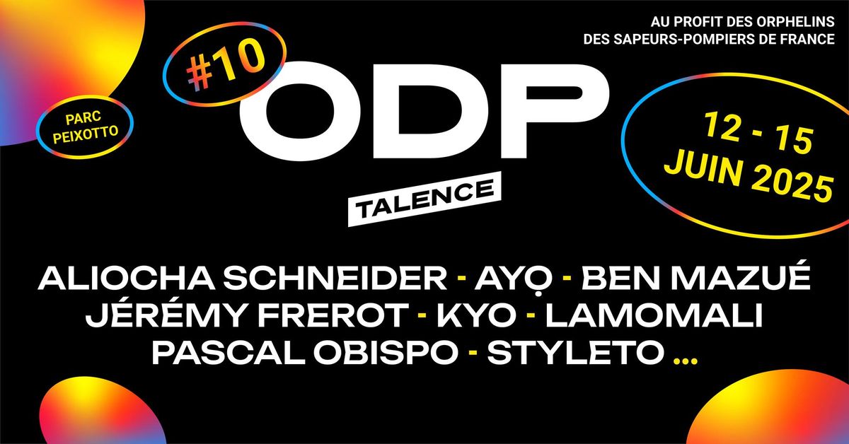 Festival ODP Talence \u26a1 10\u00e8me \u00e9dition 