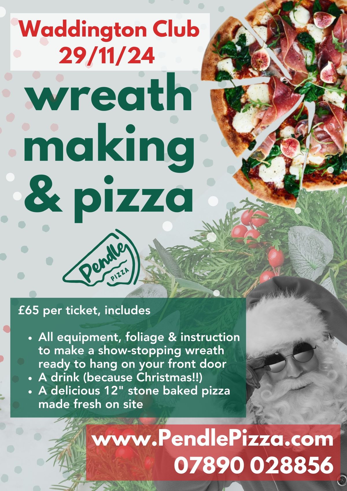 Wreath making and pizza \ud83c\udf55 \ud83c\udf43 