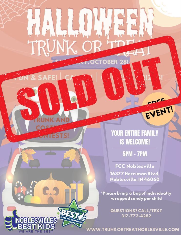 SOLD OUT 2023 Hamilton Countys BEST Trunk or Treat, First Christian