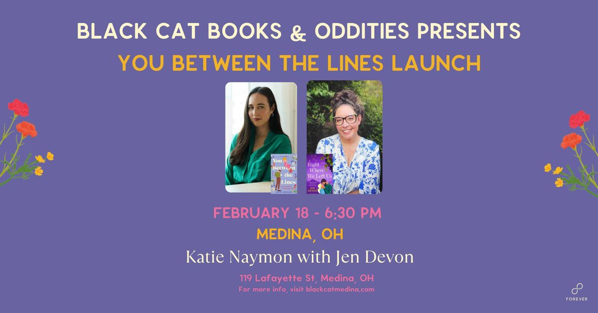 Katie Naymon Author Signing & Book Launch: You Between the Lines @ Black Cat Books & Oddities