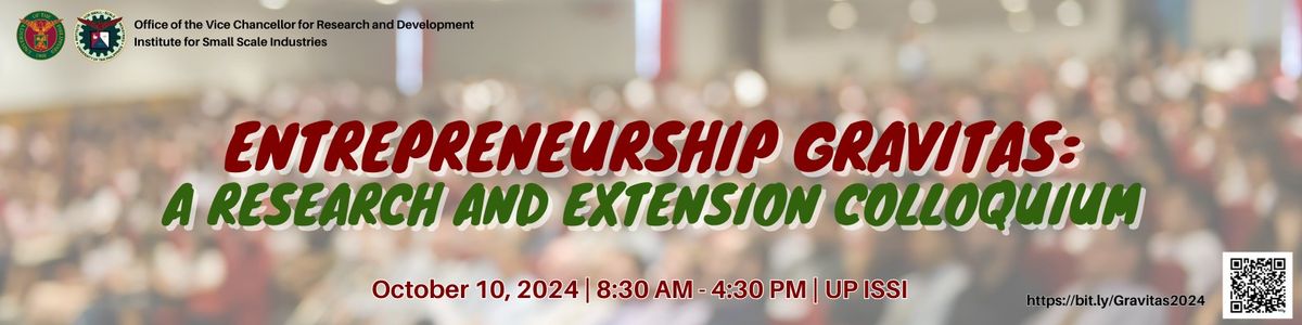 Entrepreneurship Gravitas: A Research and Extension Colloquium