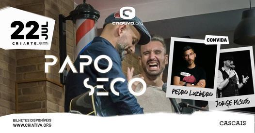PAPO SECO convida PEDRO LUZINDRO + JORGE PICOTO - stand up comedy