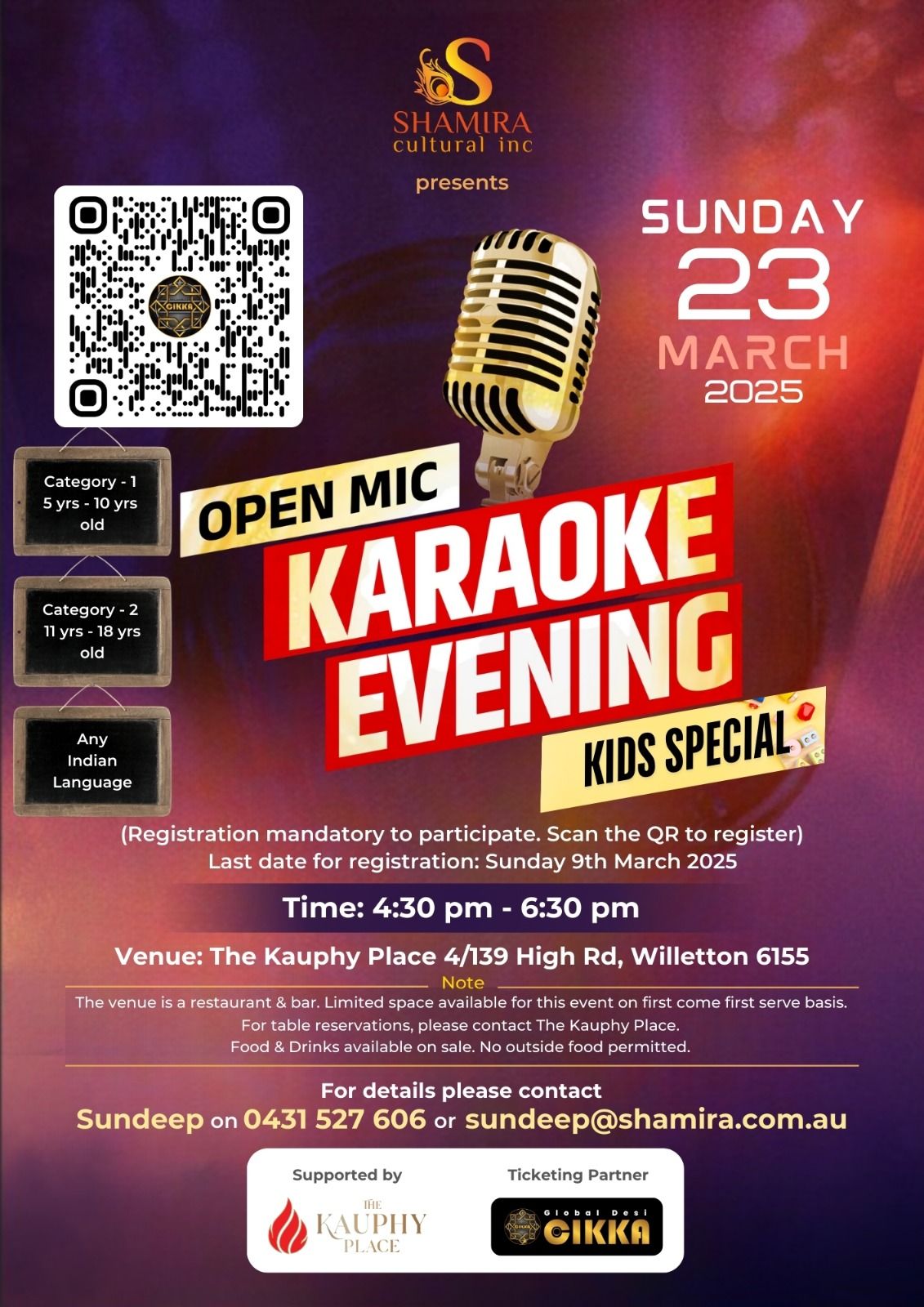 Open Mic Karaoke Evening - Kids Special