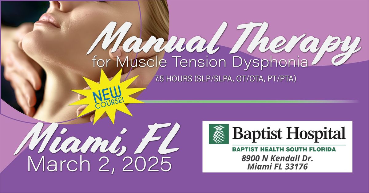 Manual Therapy for Muscle Tension Dysphonia