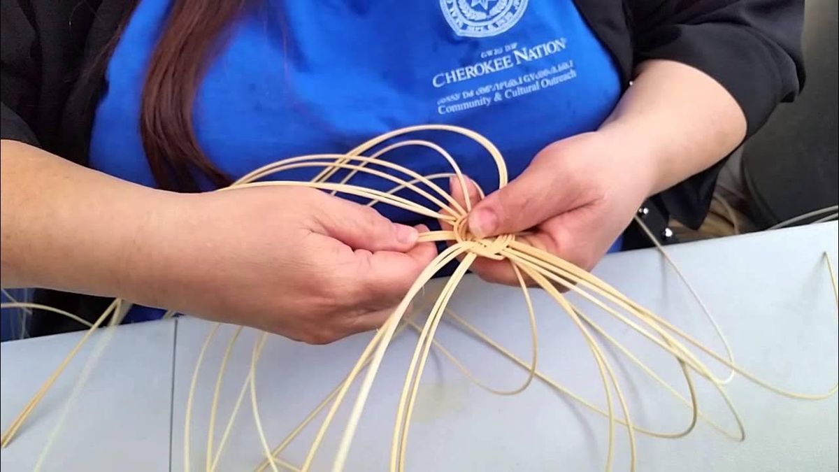 Fort Kids Basketweaving Workshop with Phyllis Sixkiller